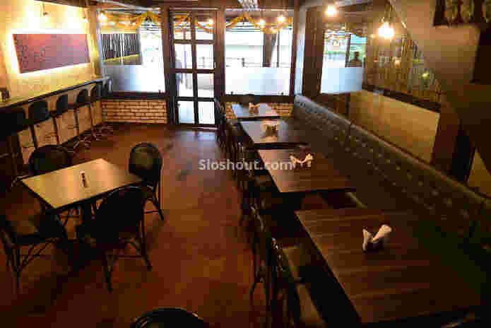 Interior of fuel pump resto bar Malad West