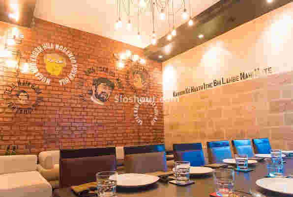 Interior of gabbars bar and kitchen Camac Street