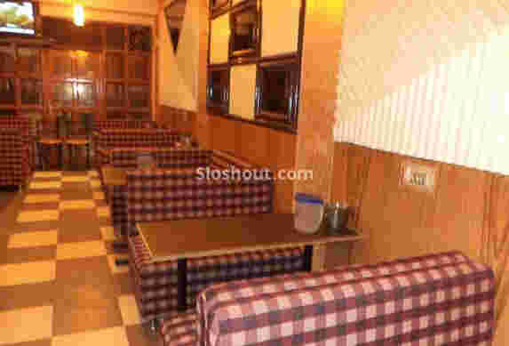 Interior of holiday home restaurant and bar Gopalbari