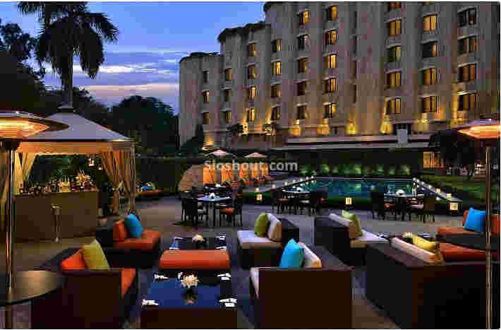 Interior of ira - the waterside bar - itc maurya Chanakyapuri