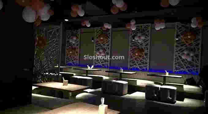 Interior of kix lounge Salt Lake