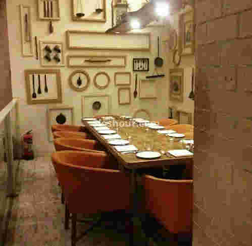 Interior of madeira and mime Powai