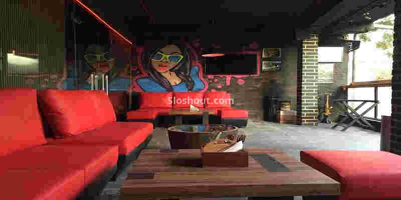 Interior of mafioso Hauz Khas Village
