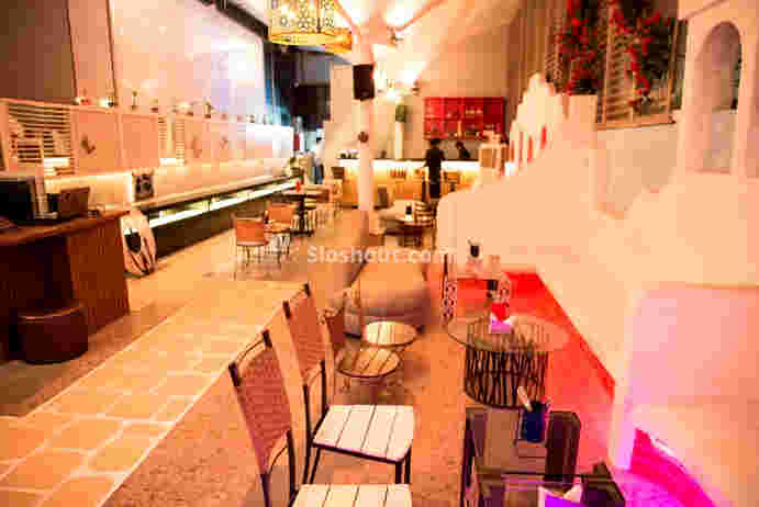 Interior of off the grid Oshiwara