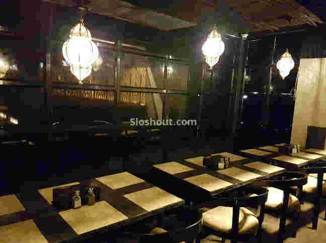 Interior of pharaoh lounge Chakala