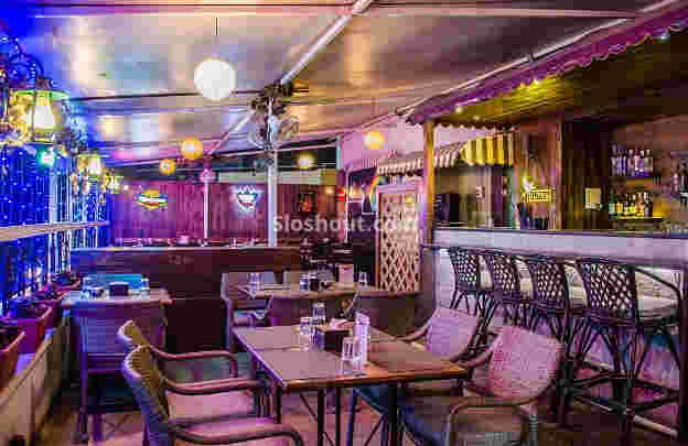 Interior of rock salt   sky bar at salt kitch n bar Baner