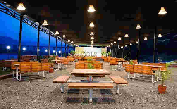 Interior of sails and grills Katraj