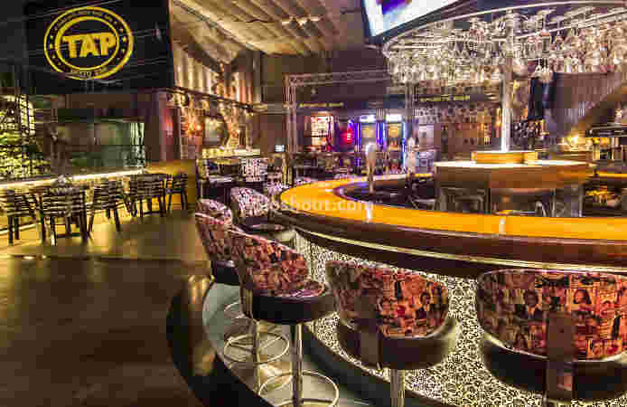 Interior of tap resto bar Linking Road