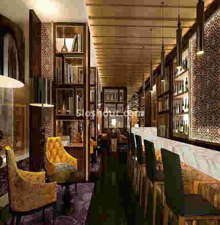 Interior of ten kings bar - holiday inn jaipur city centre Bais Godam