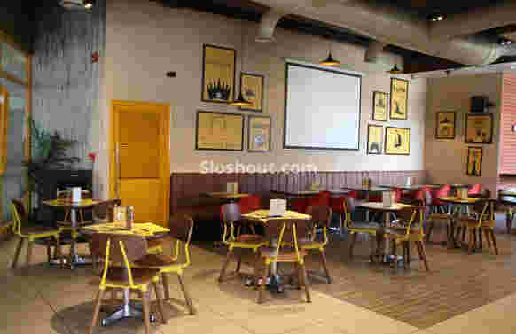Interior of the beer cafe Hadapsar