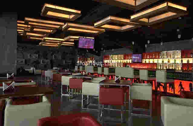 Interior of the studio bar Malleshwaram