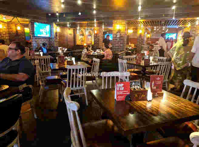 Interior of the union bar and eating house Vashi