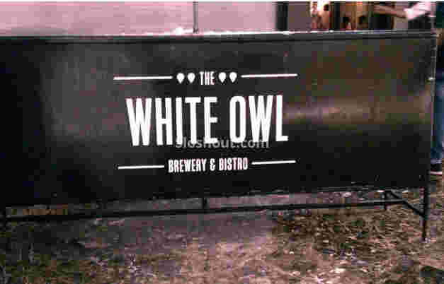 Interior of the white owl - brewery and bistro Lower Parel