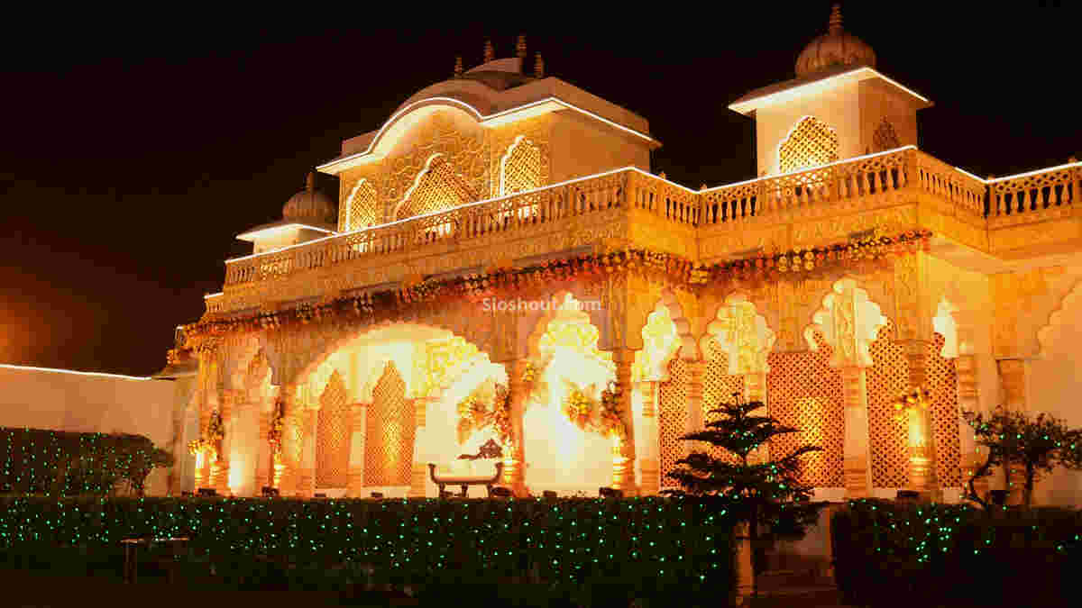 Outdoor Sitting Arrangement at Numberdar Palace