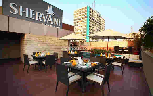 Outdoor Sitting Arrangement at Shervani Hotel