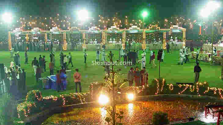 Outdoor Sitting Arrangement at Srishti Vatika