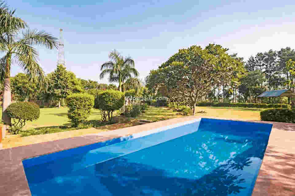 Terrace Area at Farmhouse 1103  Manesar