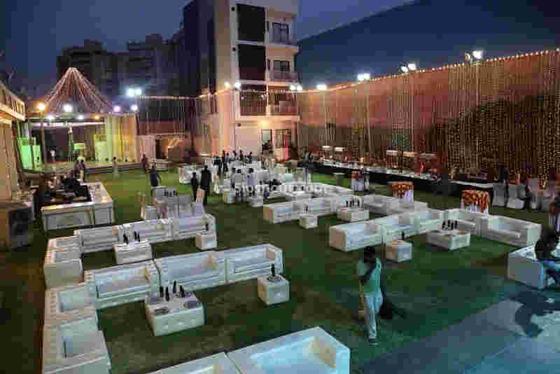 Terrace Area at Pavitra Grand