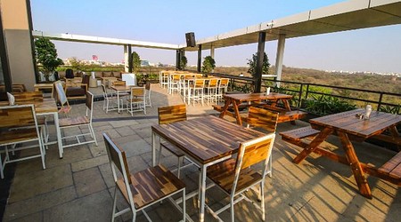 Birthday party at stone waters - kitchen and lounge Jubilee Hills