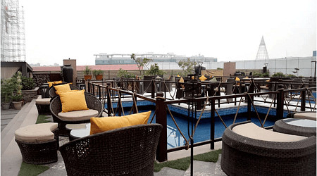 Birthday party at terrace bar   bistro Sector 54