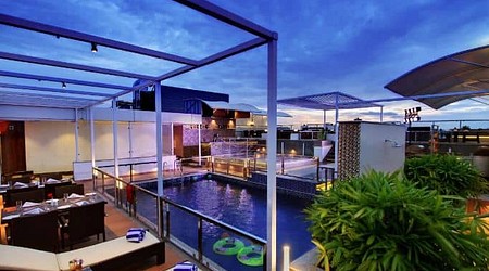 Bollywood Theme Party at cinders rooftop barbeque