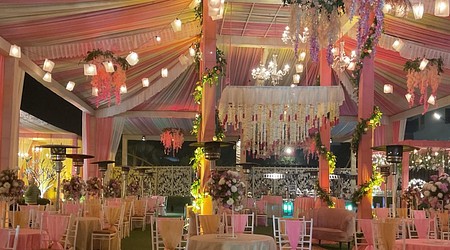 Interior of Chevron Luxury Banquet Gwal Pahadi