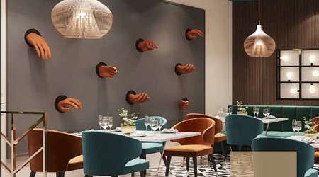 Interior of Kokina Restaurant Sector 66
