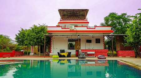 Interior of Moksh farm Aravali