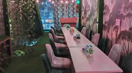 Interior of Sky Garden Cafe Sector 12