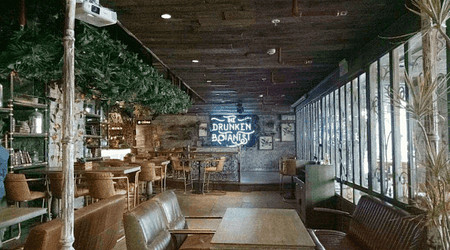 Interior of The Drunken Botanist DLF Cyber City