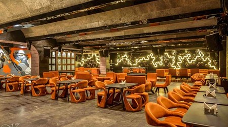 lit bar and kitchen a perfect corporate party place
