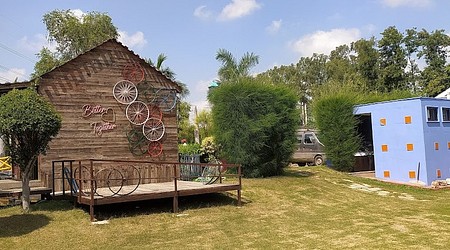 Outdoor Sitting Arrangement at Aagosh Farm