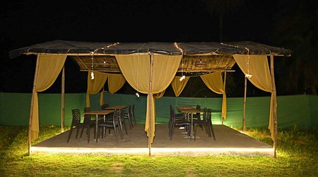 Outdoor Sitting Arrangement at Cafe Barbados