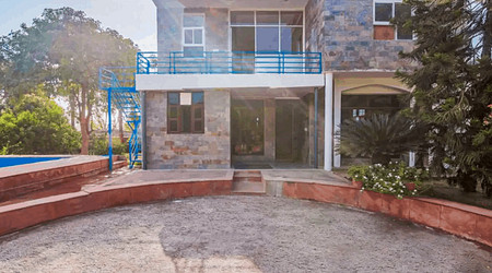 Outdoor Sitting Arrangement at Farmhouse 1103  Manesar
