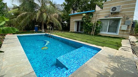 Outdoor Sitting Arrangement at Farmhouse 148 HYD