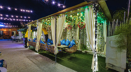 Outdoor Sitting Arrangement at Greppo Cafe
