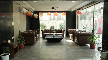 Outdoor Sitting Arrangement at Hotel Divine Banquet