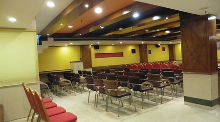 Outdoor Sitting Arrangement at Hotel Swati Deluxe