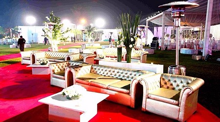Outdoor Sitting Arrangement at Monalisa by Gautam Tents