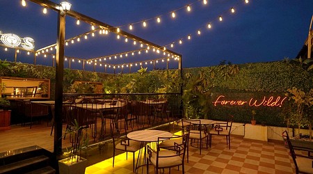 Outdoor Sitting Arrangement at Pllatos Air Bar