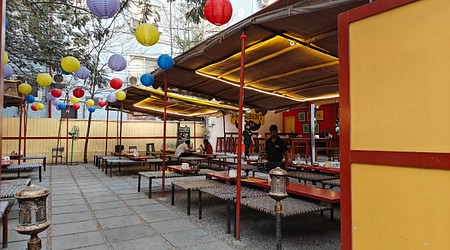 Outdoor Sitting Arrangement at President Dhaba