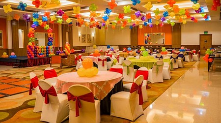 Outdoor Sitting Arrangement at Tangerine 1 and 2 Lemon Tree Hotel