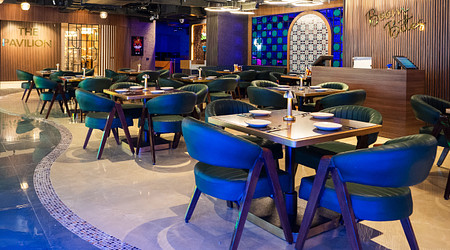 Seating Area of Boom Bites restaurant