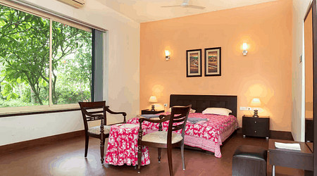 Seating Area of Farmhouse 1102 Panchgaon