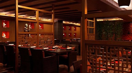 Seating Area of Republic Of Noodles- Lemon Tree Premier