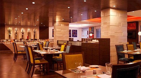 Seating Area of Republic Of Noodles- Lemon Tree Premier