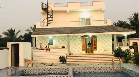 Terrace Area at Farmhouse 4545
