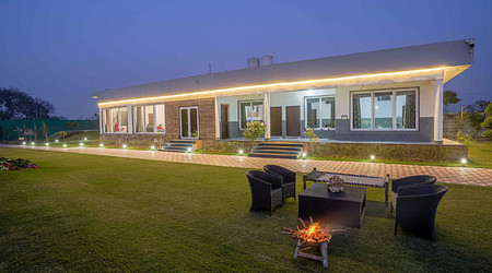 Terrace Area at Santushti Farm