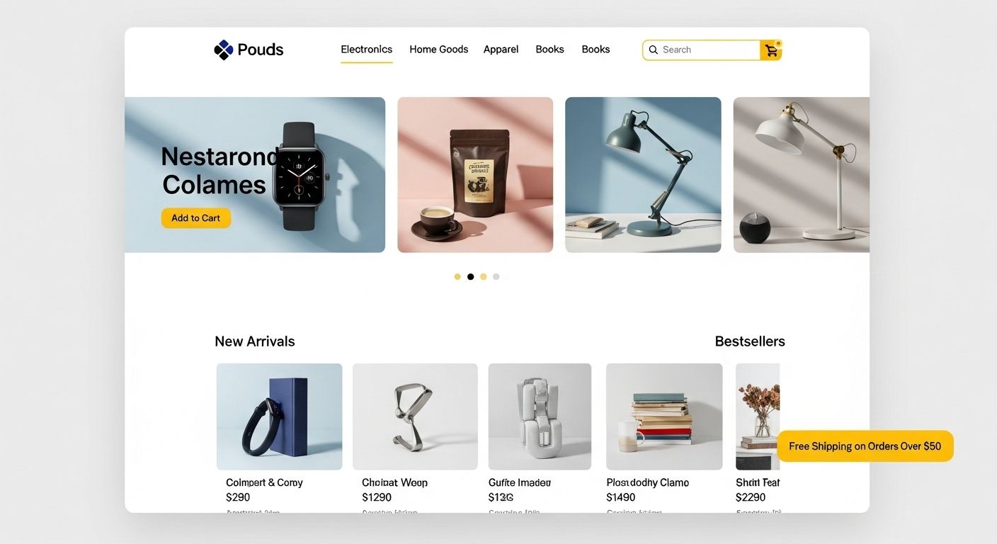 how to build a website for selling products