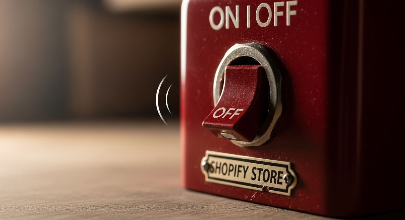 how to deactivate shopify store